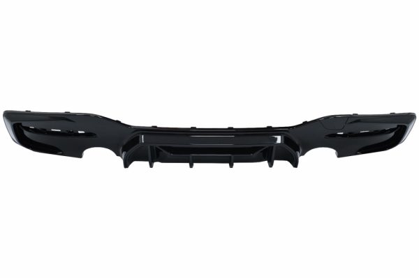 Πίσω Προφυλακτήρας Spoiler Διαχύτης Diffuser Twin Outlet Single για BMW 1 Series F20 F21 LCI (2015-2019) Piano Black Competition Design - Image 3