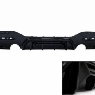 Πίσω Προφυλακτήρας Spoiler Διαχύτης Diffuser Twin Outlet Single για BMW 1 Series F20 F21 LCI (2015-2019) Piano Black Competition Design