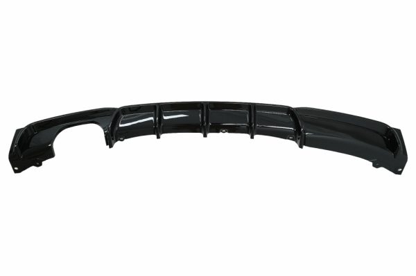 Πίσω Προφυλακτήρας Spoiler Piano Black Διαχύτης Diffuser για BMW 3 Series F30 F31 (2011-up) M-Performance Design Left Double Outlet