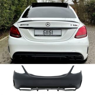 Πίσω Προφυλακτήρας C63 AMG Look για Mercedes C-Class W205 2014-2018