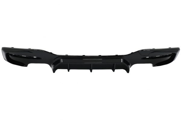 Πίσω Διαχύτης Diffuser Διπλές Double Outlet για BMW 1 Series F20 F21 LCI (2015-2019) Piano Black - Image 2