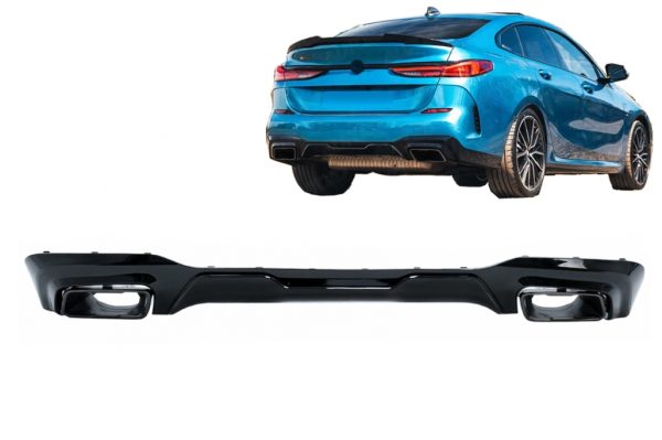 Πίσω Διαχύτης Diffuser με Black Μπούκες για BMW 2 Series F44 Gran Coupé (2020-up) M235I Design