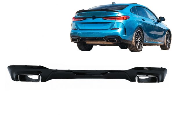 Πίσω Διαχύτης Diffuser με Chrome Μπούκες για BMW 2 Series F44 Gran Coupé (2020-up) M235I Design