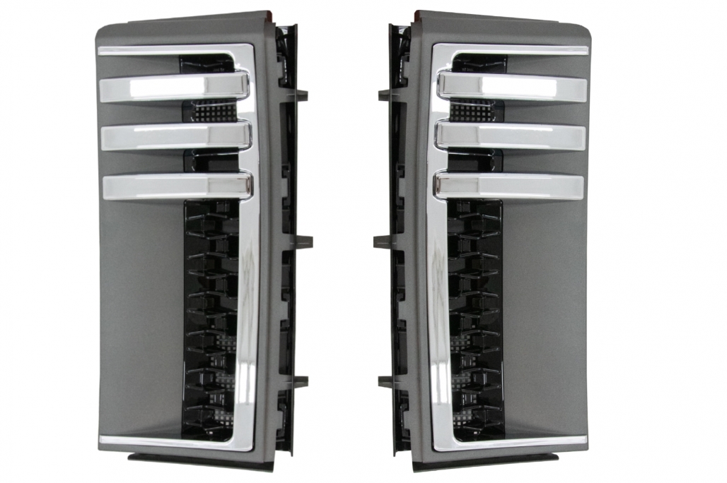 Αεραγωγοί πλαϊνοί Grilles για Land Range Rover Vogue III L322 (2002-2012) Gray Piano Black Edition New Autobiography Design