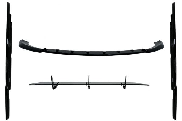 Aero Body Kit Lip Spoiler Διαχύτης & Μασπιέδες Extensions για Mercedes E-Class E63 W213 S213 (2016-2019) Piano Black - Image 2