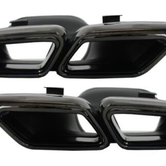 Απολήξεις Εξάτμισης Μπούκες για Mercedes Benz S-Class W222 E-Class W212 S212 Facelift CLS W218 SL-Class R231 E65 S65 SL65 A-Design Black Edition