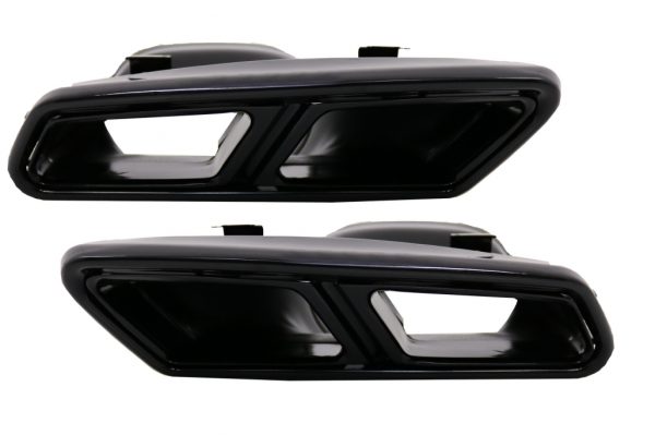 Απολήξεις Εξάτμισης Μπούκες για Mercedes S-Class W222 E-Class W212 Facelift CLS W218 SL-Class R231 E63 S65 Design Black Exclusive Editon