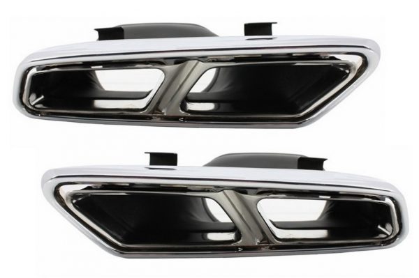 Απολήξεις Εξάτμισης Μπούκες για Mercedes S-Class W222 E-Class W212 S212 Facelift CLS W218 SL-Class R231 E65 S65 SL65 Design
