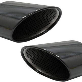 Απολήξεις Εξάτμισης Μπούκες Tail Pipes για Audi A4 B9 (2016-2019) A5 F5 (2017-2019) Black