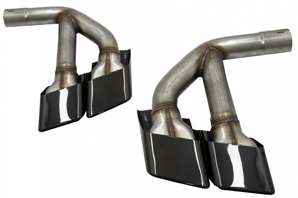 Απολήξεις Εξάτμισης Μπούκες Tail Pipes για Audi Q7 4M (2015-2019) SQ7 Design Black μόνο μόνο 3.0 Petrol/Gasoline - Image 2