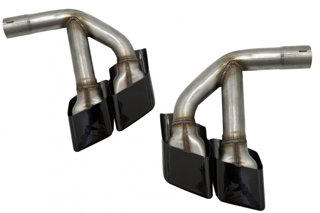 Απολήξεις Εξάτμισης Μπούκες Tail Pipes για Audi Q7 4M (2015-2019) SQ7 Design Black μόνο μόνο 3.0 Petrol/Gasoline - Image 3