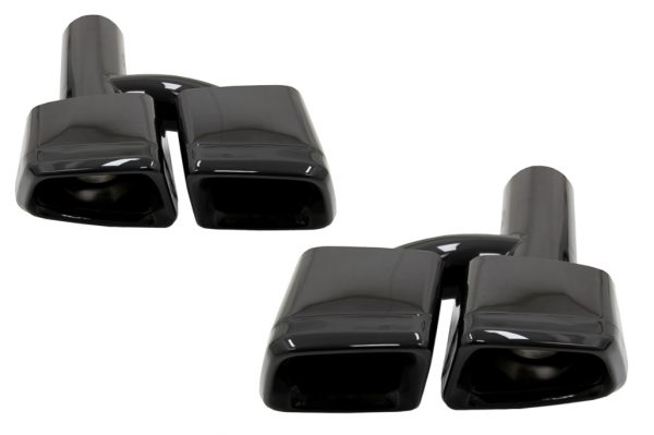 Απολήξεις Εξάτμισης Μπούκες Tail Pipes για Mercedes W221 W164 W166 W212 W218 S-class E-class CLS ML S63 E63 Black Edition