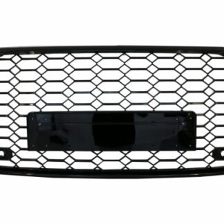 Badgeless Κεντρική Μάσκα για Audi A6 C8 4K (2018-up) RS6 Design Piano Black