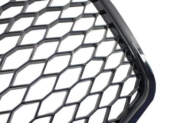 Badgeless Μπροστινή Μάσκα για Audi A4 B7 (2004-2008) RS4 Piano Black - Image 3