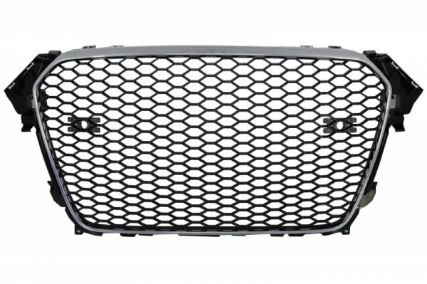 Badgeless Μπροστινή Μάσκα για AUDI A4 B8 Facelift (2012-2015) RS Design με και χωρίς PDC