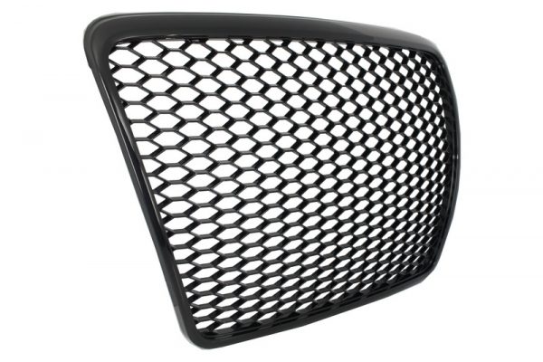 Badgeless Μπροστινή Μάσκα για AUDI A6 4F 4F2 C6 (2004-2011) RS Design Piano Black - Image 2