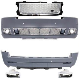 Body Kit για Land Range Rover Vogue L322 (2002-2012) Black/Silver Grille Edition Autobiography Design