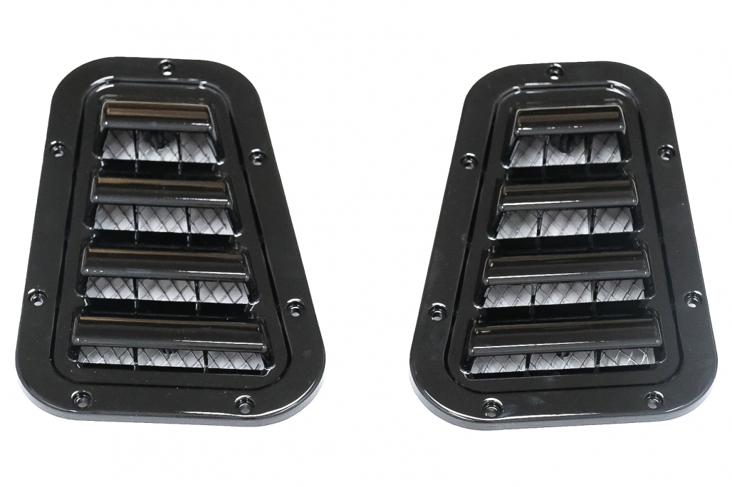 Καπό Αεραγωγούς Vents Air Intake για Land Rover Defender 90/110/130 (1990-2016) Glossy Black - Image 2