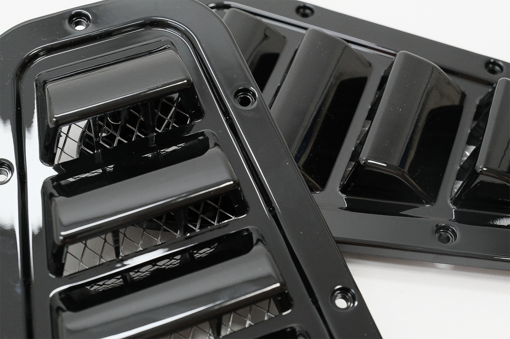 Καπό Αεραγωγούς Vents Air Intake για Land Rover Defender 90/110/130 (1990-2016) Glossy Black - Image 3