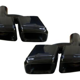 Για Mercedes Απολήξεις Εξάτμισης Μπούκες Tail Pipes W221 W164 W166 W212 W218 S-class E-class CLS ML S63 E63 Black Edition