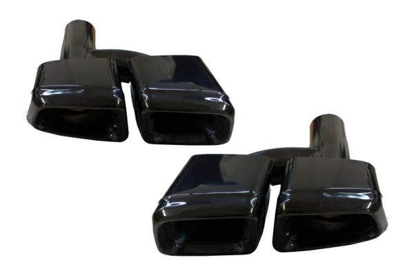 Για Mercedes Απολήξεις Εξάτμισης Μπούκες Tail Pipes W221 W164 W166 W212 W218 S-class E-class CLS ML S63 E63 Black Edition