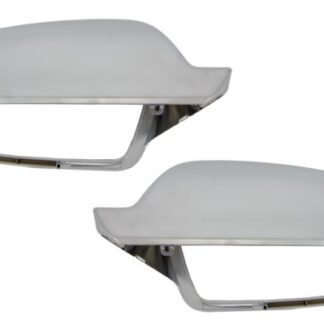 Καπάκια Καθρεπτών για Audi A5 8T (2011-2016) A3 8P (2011-2013) A4 B8.5 Facelift (2012-2015) Extinction Aluminium Plated Κομπλε χωρίς Side Assist