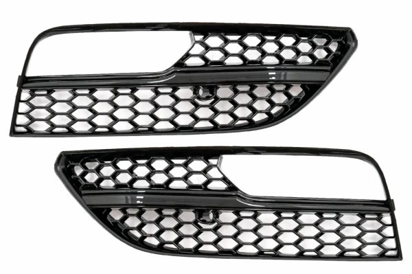 Καπάκια Προβολέων Ομίχλης Side Grilles για Audi A3 8V (2013-2015) RS3 Design Paino Black