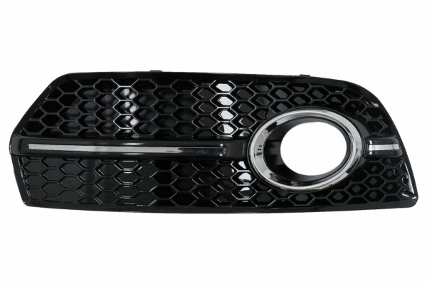 Καπάκια Προβολέων Ομίχλης Side Grilles για Audi Q5 SUV 8R (2008-2011) RS Design Piano Black Chrome - Image 2