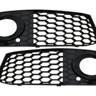 Καπάκια Προβολών για Audi A4 B8 8K (2007-2011) RS4 Look GLOSSY Black Edition