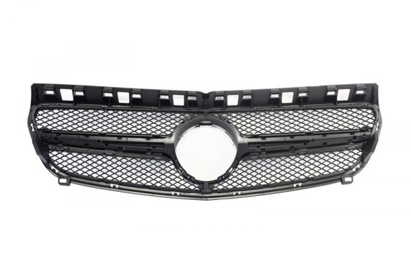 Κεντρική Μάσκα για MERCEDES Benz A-Class W176 (2012-2015) A45 A-Design Silver - Image 2