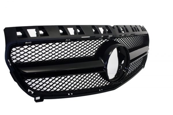 Κεντρική Μάσκα για Mercedes Benz A-Class W176 (2012-2015) A45 Design Black - Image 2