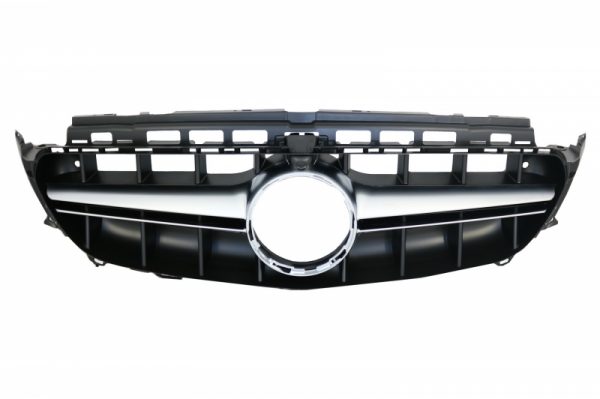 Κεντρική Μάσκα για Mercedes E-Class W213 S213 C238 A238 (2016+) Chrome Black E63 Design