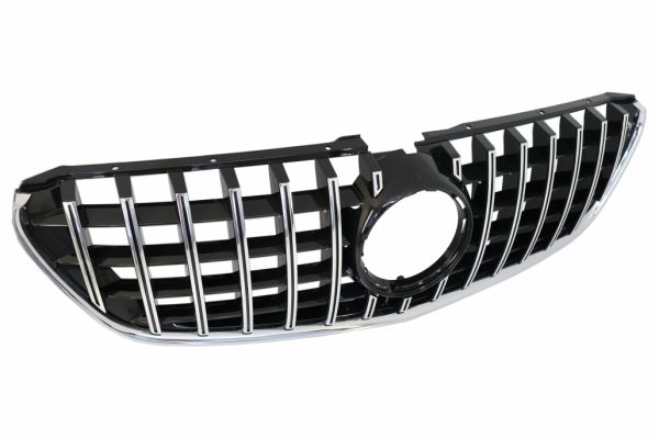 Κεντρική Μάσκα για Mercedes V-Class W447 (2014-03.2019) GT R Panamericana Design Black Chrome - Image 3