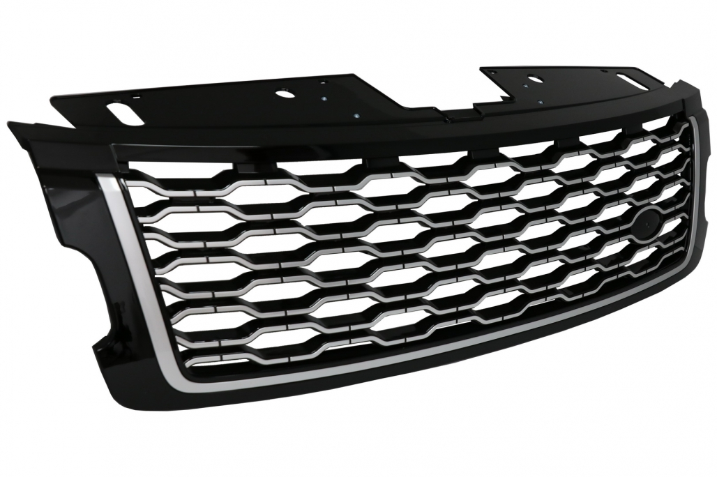 Κεντρική Μάσκα για Range Rover Vogue L405 (2013-2017) Autobiography Design Μετατροπή σε 2018 Look Black & Chrome Edition - Image 2