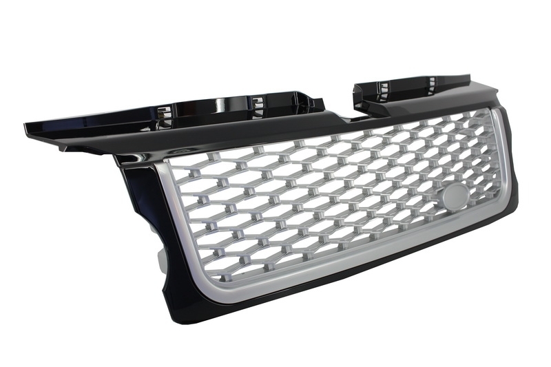 Κεντρική Μάσκα και Αεραγωγοί πλαϊνοί Assembly για Land Range Rover Sport L320 (2005-2008) Autobiography Look Black Silver Edition - Image 3