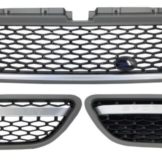 Κεντρική Μάσκα και Αεραγωγοί πλαϊνοί Assembly για Land Range Rover Sport L320 (2005-2008) Autobiography Look Platinum Black Edition