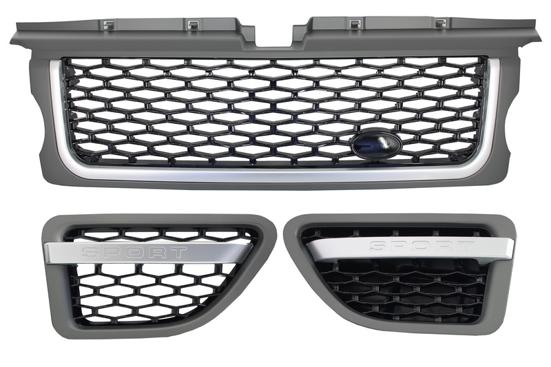Κεντρική Μάσκα και Αεραγωγοί πλαϊνοί Assembly για Land Range Rover Sport L320 (2005-2008) Autobiography Look Platinum Black Edition