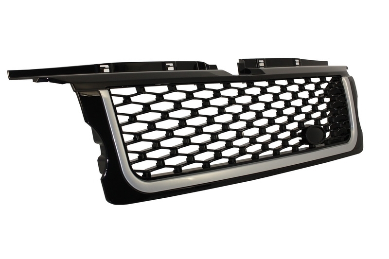 Μάσκα και Αεραγωγοί πλαϊνοί για Land Rover Range Rover Sport (2005-2008) L320 Autobiography Look Silver Black Edition - Image 3