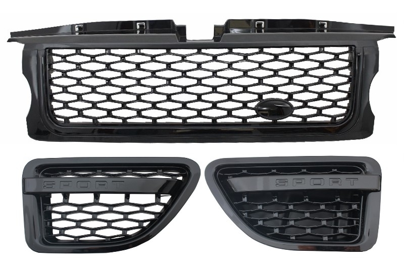 Μάσκα και Αεραγωγοί πλαϊνοί για Land ROVER Range ROVER Sport (2005-2008) L320 Autobiography Look All Black Edition - Image 3
