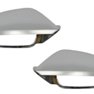 Κομπλε Καπάκια Καθρεπτών για Audi A6 4G C7 (2011-2018) Limousine Avant Extinction Aluminium RS6 Design με Side Assist