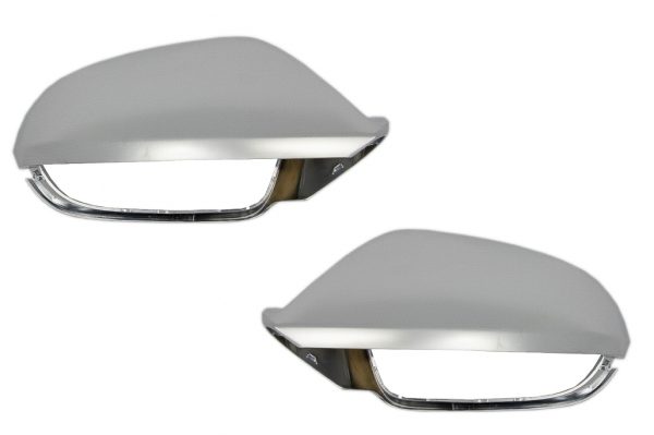 Κομπλε Καπάκια Καθρεπτών για Audi A6 4G C7 (2011-2018) Limousine Avant Extinction Aluminium RS6 Design με Side Assist