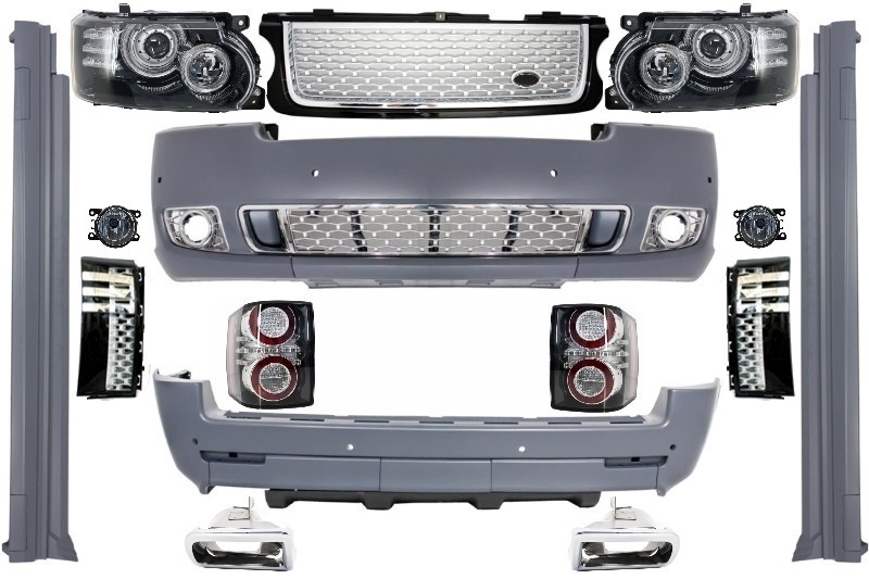 Bodykit Μετατροπή Autobiography Design για Range Rover Vogue L322 (2002-2009) σε Facelift 2010+