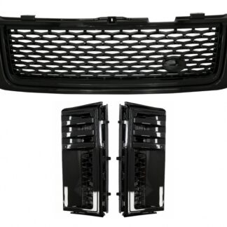 Μάσκα and Πλαϊνοί Αεραγωγοί για Land Range Rover Vogue III L322 (2010-2012) Autobiography Look All Black Edition