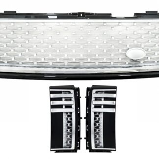 Μάσκα and Πλαϊνοί Αεραγωγοί για Land Range Rover Vogue L322 III (2010-2012) Autobiography Look Black Edition