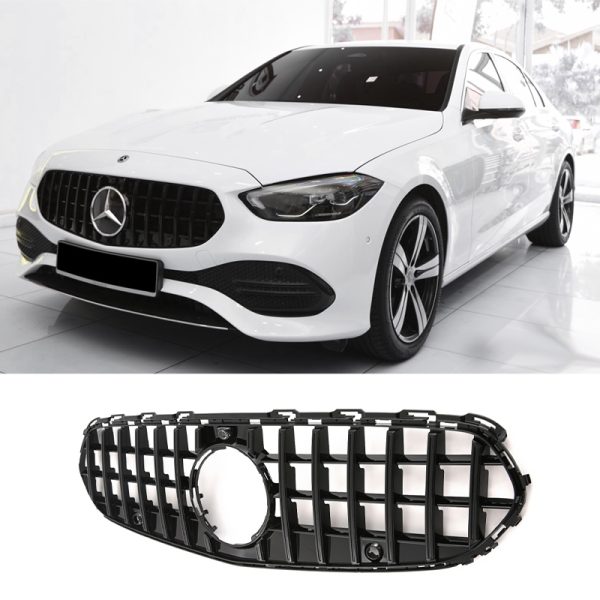 Μάσκα Panamericana AMG για Mercedes C-Class W206 Όλο Μαύρο Avantgarde