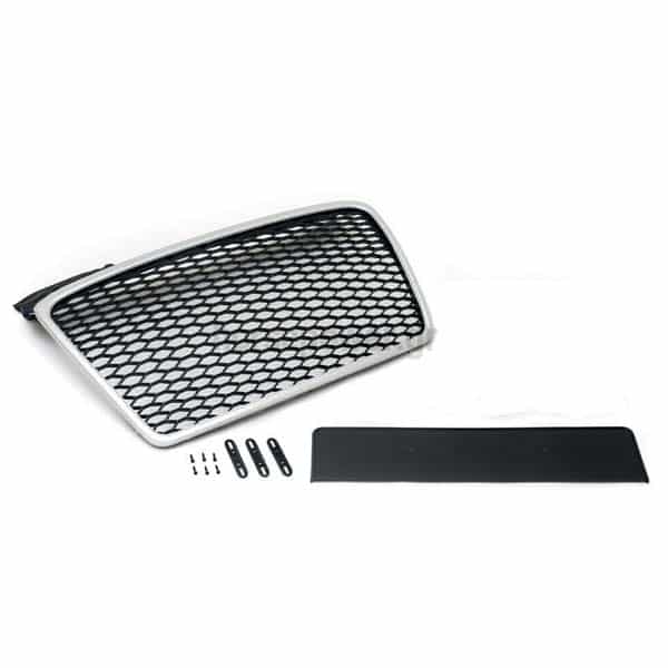 Μάσκα RS4 look για Audi A4 B7 2004-2009 Black Silver - Image 2