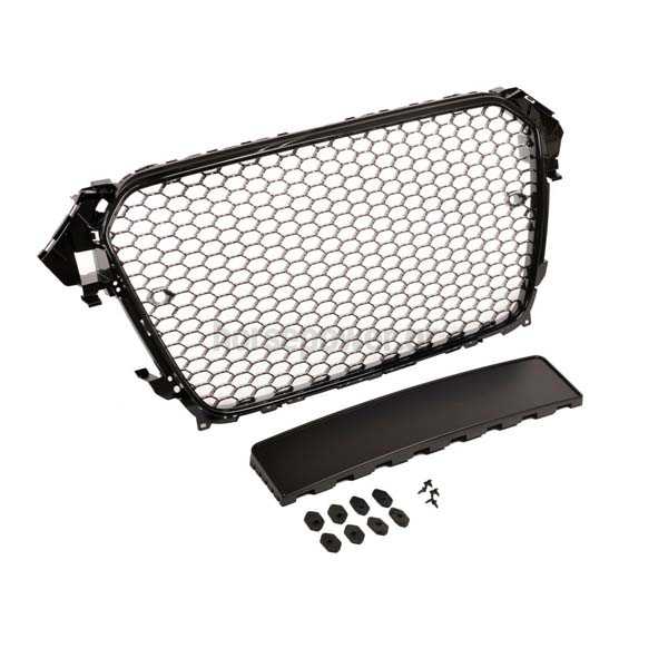 Μάσκα RS4 look για Audi A4 S4 B8 2012-2016 Gloss Black - Image 2