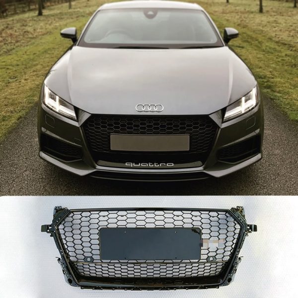 Μάσκα TTRS Look για Audi TT 8S 2014+ Μαύρο Γυαλιστερό