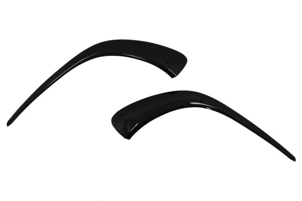 Μπροστά Προφυλακτήρας Flaps Side Fins Flics για Mercedes CLA C118 X118 Sport Line (2019-up) Piano Black - Image 2