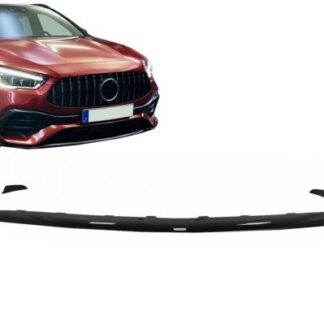 Μπροστά Προφυλακτήρας Lip Extension Splitters Fins Aero για Mercedes GLA H247 Sport Line (2020-Up) Piano Black